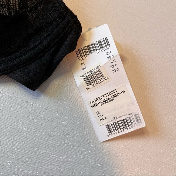 NWT Chantelle Lingerie Spirit Full Coverage Lace Molded Bra 32C BLACK #0097E - Picture 9 of 13